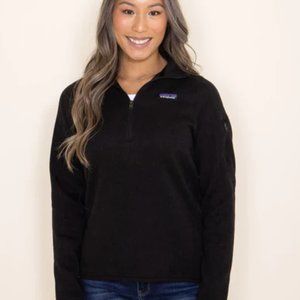 Patagonia Women’s Quarter Zip Black Sz S